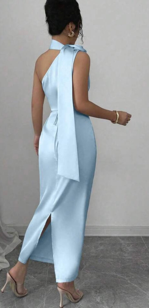 Elegant French Satin Dress